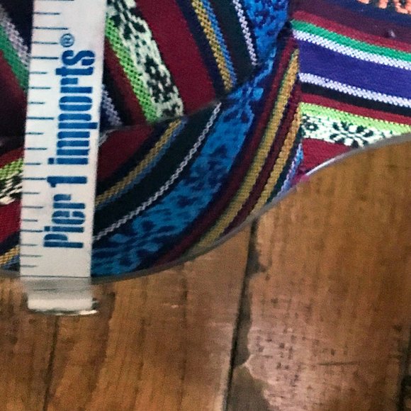 Vintage Steve Madden•Pammy Tribal Woven Wedges•Sz  7.5 - Picture 3 of 7